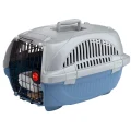 Переноска Ferplast Carrier Atlas Deluxe 20 для кошек и собак, серо-голубая, 57.6×37.4×33 см