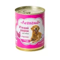 Влажный корм Леопольд мясной рацион для собак, с индейкой, 360 г