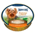 Влажный корм Happy Dog NaturLine для взрослых собак до 10 кг с чувствительным пищеварением, с курицей и уткой, 85 г