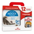 Сухой корм Royal Canin Indoor Long Hair для длинношерстных кошек, 4 кг + 12 паучей в подарок