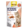 Лакомство GimCat Nutri Pockets с лососем и Омега 3 и 6, для кошек, 60 г