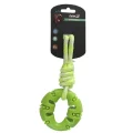Игрушка AnimAll GrizZzly для собак, кольцо с канатом, зеленое, 33×10 см