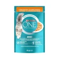Вологий корм Purina One Adult для котів, з куркою та зеленою квасолею у соусі, 85 г