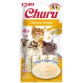 Ласощі INABA "Churu" для котів, вершковий мус з куркою, 4 шт, 56 г