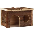 Домик форест Pet Products для грызунов, дерево, 28×18×16 см