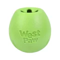 Игрушка для собак West Paw Rumbl Small Jungle Green, для лакомств, зелёная, 8 см