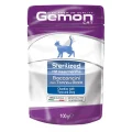 Влажный корм GEMON CAT WET Sterilized кусочки с тунцом и рыбкой дори 0,1 кг