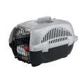 Переноска Ferplast Carrier Atlas Deluxe 10 для кошек и собак, серо-чёрная, 50.7×34×30 см