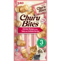 Ласощі INABA "Churu Bites" для котів, з куркою, тунцем і лососем, 3 шт, 30 г