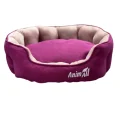 Лежанка AnimAll Royal Velours M Fuchsia для кошек и собак, 53×47×21 см