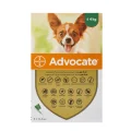Капли от блох, отодектоза, саркоптоза, демодекоза Bayer Advocate для собак до 4 кг, цена за 1 пипетку