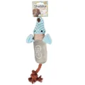 Игрушка Flamingo Shabby Chic Rat для собак, c канатом и пищалкой, 40 см