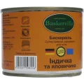 Влажный корм Baskerville для котов, индейка и говядина, 200 г