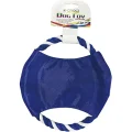 Игрушка Croci нейлоновый фрисби с канатом, для собак, синий, 23 см