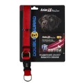 Комплект AnimAll VetLine Double Guard ошейник с противопаразитарной лентой для собак, 25 мм, 400 - 500 мм, красный