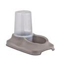 Миска Irak Plast для собак и кошек, с контейнером для воды и корма, 1.5 л, бежевая