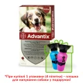 Капли от блох и клещей Bayer Advantix для собак весом 10-25 кг, цена за 1 пипетку