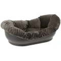 Пластиковый лежак Ferplast Dormeuse с мягкой подкладкой для кошек и собак, 73×45×24 см