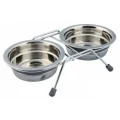 Стойка Trixie Eat on Feet с мисками для двух кошек, металл, 2×0.25 л/11 см