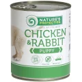 Консерва Natures Protection Puppy chicken & rabbit для щенков, 800 г