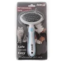 Массажная щетка AnimAll Groom для животных, голубая