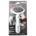 Массажная щетка AnimAll Groom для животных, серая