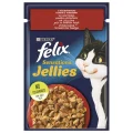 Влажный корм Purina Felix Sensations для кошек, с говядиной и томатами, 85 г
