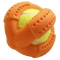 Игрушка AnimAll GrizZzly для собак, теннисный мяч, желто-оранжевый, 11.2 см