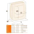 Ferplast Swing 3 Basic Brown дверка для собак и кошек коричневая, 22,5x5x25,5 см