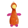 Игрушка GimDog утка с пищалкой, для собак, оранжевый, 24.8 см