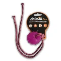 Игрушка AnimAll Fun шар с канатом, фиолетовая, 4 см