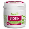 Витаминная добавка Canvit Biotin for Dogs для восстановление шерсти во время линьки у собак, 100 г
