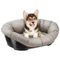 Пластиковый лежак Ferplast Sofa 6 в комплекте с подушкой для собак и кошек, 73×55×27 см