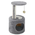 Ferplast PA 4010 Flat Post когтеточка для кошек с игрушкой и домиком, 30x30x57 см