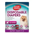 Гигиенические подгузники Simple Solution Disposable Diapers XS/TOY для собак, 23-36см, до 4кг, 12 шт