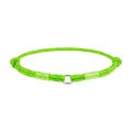Шнурок для адресника Waudog Smart ID из паракорда, светоотражающий, размер S, 4 мм/25-45 см, салатовый
