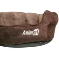 Лежак AnimAll Royal Velours Chocolate для кошек и собак, 53×47×21 см