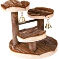 Подставка с колокольчиком Trixie Natural Living, для грызунов, 14×14 см