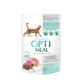 Влажный корм Optimeal для взрослых кошек, с уткой, 85 г