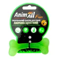Игрушка AnimAll Fun кость для собак, люминесцентная, 8 см, зеленая