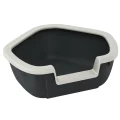 Угловой открытый туалет Ferplast Litter Tray Dama для кошек, 57,5x51,5x42 см