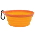 Складная миска Remington Collapsible Travel Bowl для собак и кошек, с карабином, силикон, 600 мл