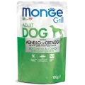 Влажный корм MONGE DOG GRILL с ягненком и овощами, 100 г