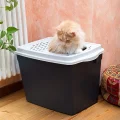Закрытый туалет Ferplast Toilet Home Jumpy для кошек с верхним входом, 38,8x57,5x9 см