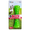 Игрушка Bionic Opaque Stick гантель малая, для собак до 9 кг, зелёная, 24.5×6.9×5.6 см