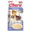 Лакомство Inaba Churu для кошек, сливочный мусс в стиках, с тунцем, 4×14 г
