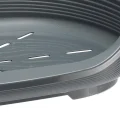Пластиковый лежак Ferplast Siesta Deluxe 6 Grey с антискользящим покрытием, 70.5×52×23.5 см