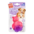 Игрушка GiGwi Suppa Puppa, для щенка, для зубов, бегемотик с пищалкой, резина, 9 см