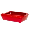 Туалет Moderna Mini Arist-O-Tray для кошек, с бортиком, красный, 50 х 38 х 14 см