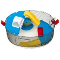Клетка Ferplast Cage circus Fun Black для хомяков с цветными наклейками